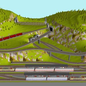 Gleisplan #070 – Rechteck-Form – für Piko A-Gleis H0